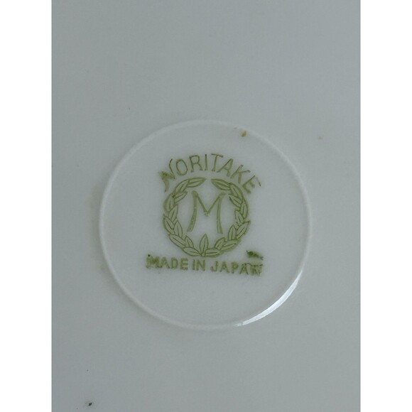 Vintage Noritake Bread Salad Plate 6-½" Replacement Blue Rim Floral Design - Picture 7 of 8